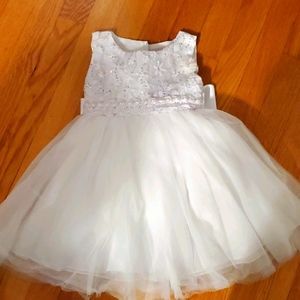 White flower girl dress - perfect for 1 year old